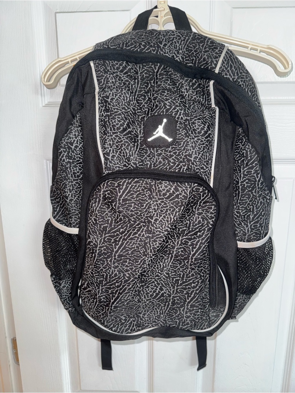 Jordan Black & Gray Elephant Print Iconic Jumpman Versatile Everyday Backpack